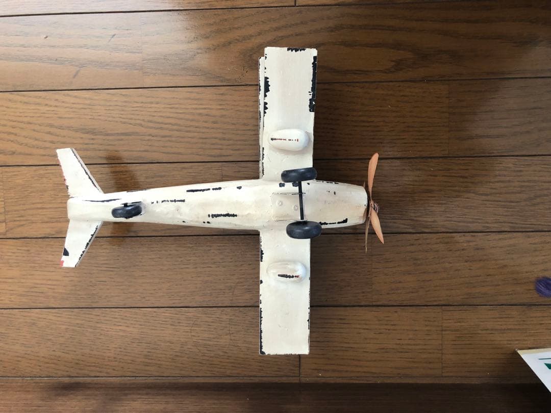 木製　飛行機　インテリア