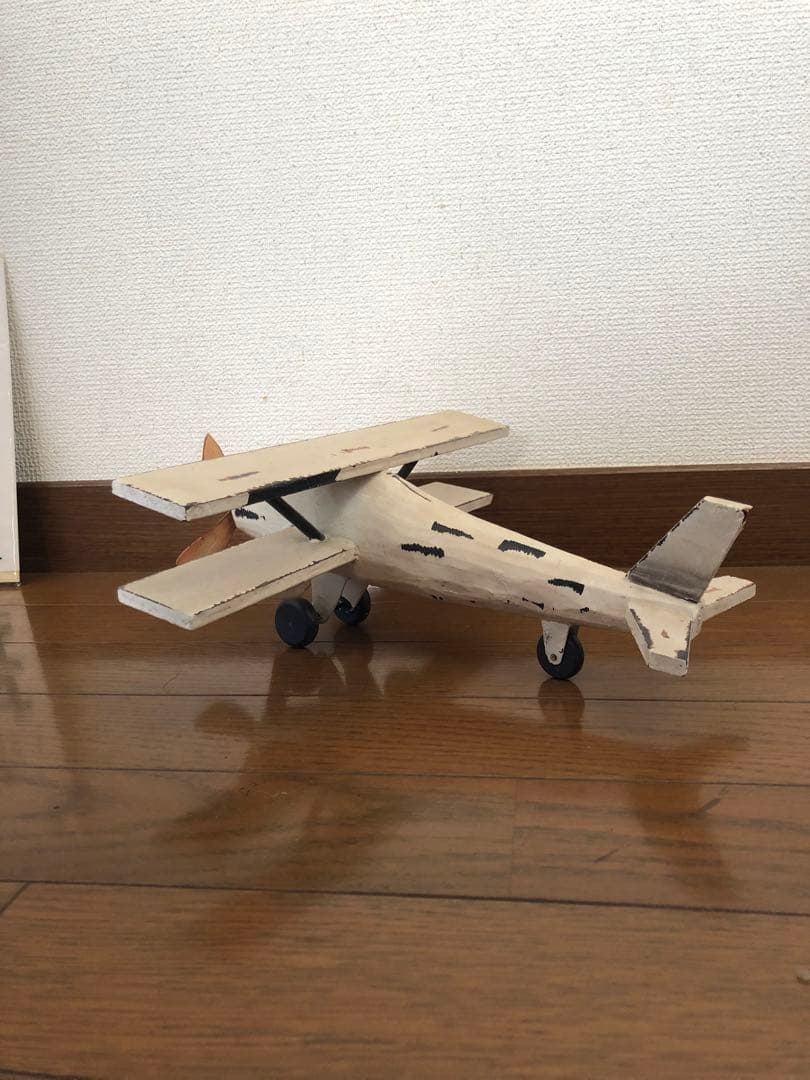 木製　飛行機　インテリア