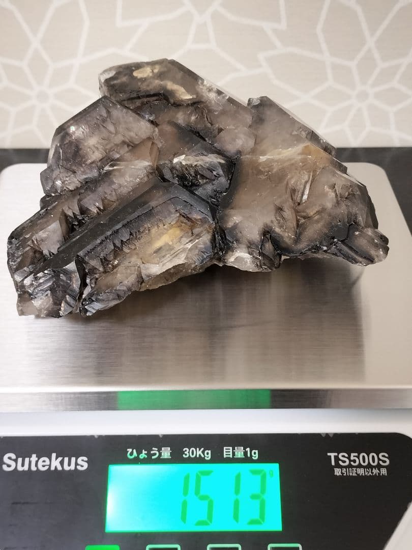 【期間限定セール】スモーキーエレスチャルクォーツ　金色のきらめき