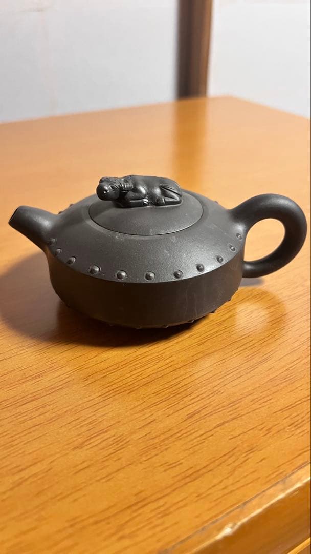 紫砂 中国茶壺　鼓牛急須　陳法生